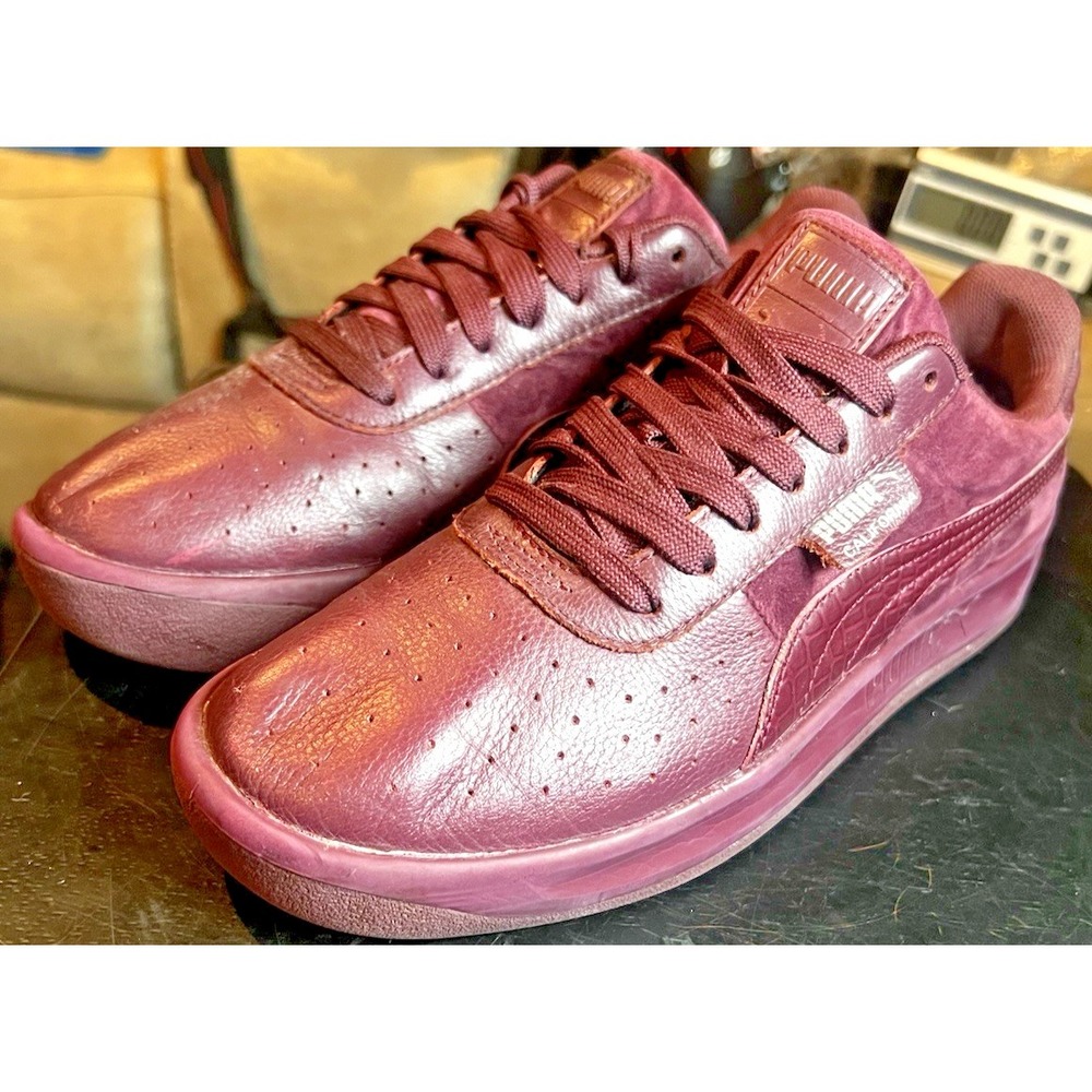 PUMA California Velmix Casual Sneakers Women's US 9 Athletic Burgundy